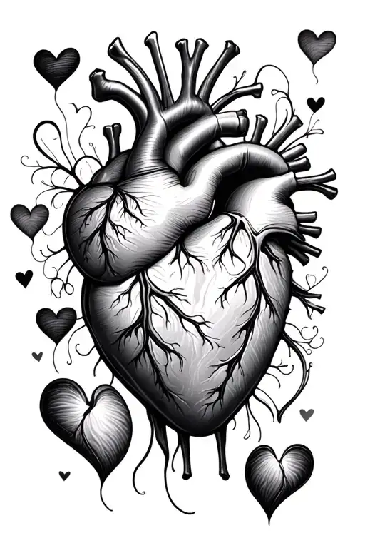 Writing You Are In My Heart With Hearts Surround