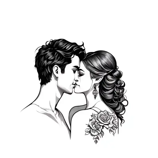 Alt Matching Tattoo Design Couple