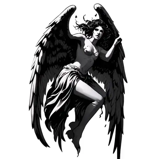 Evil Falling Angel Falling