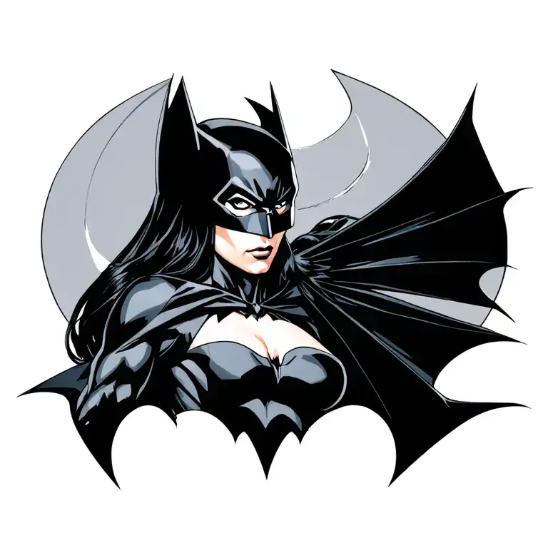 Batgirl Nightwing Symbols Intertwined