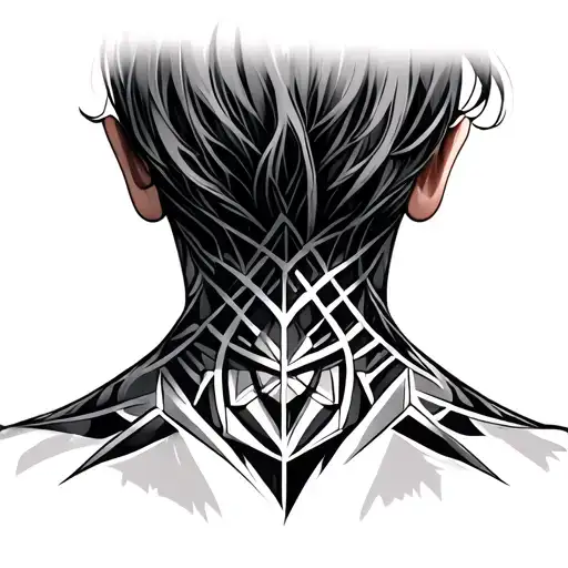 Geometric Pattern Back Of Neck