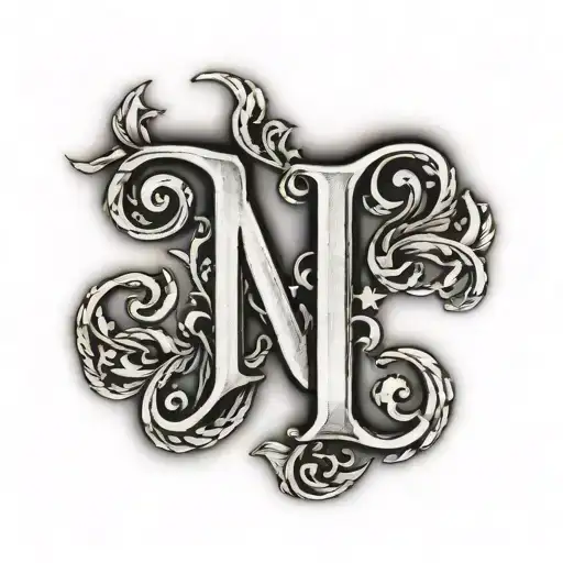 A Picture Of Two Letter F Of The Alphabet Intertwined