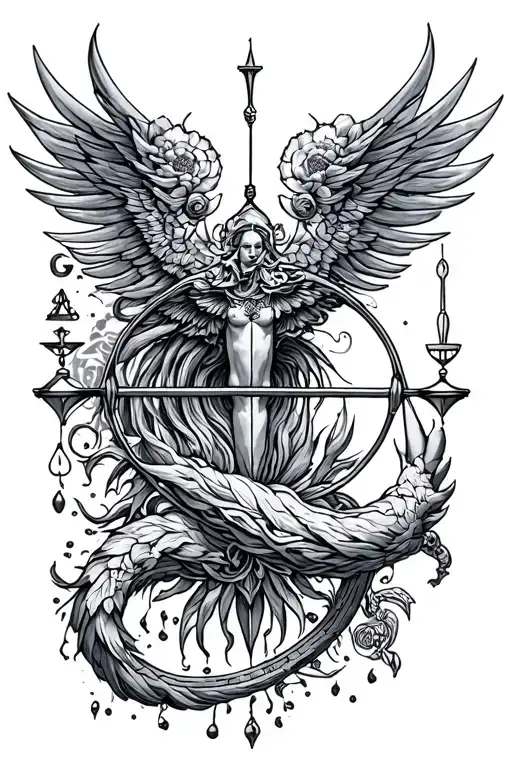 Libra And Aquarius Symbol Incorporated