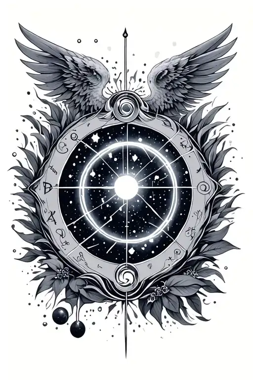 Libra And Aquarius Constellation Reflecting