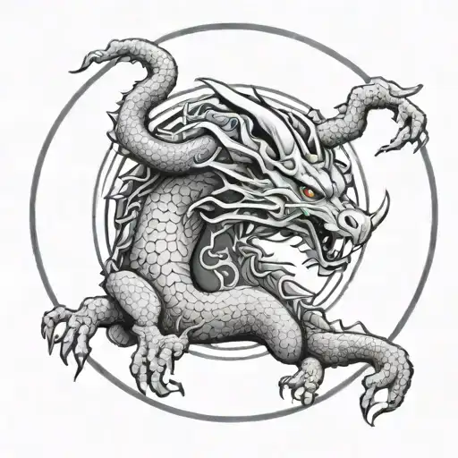 Circle Taurus Dragon