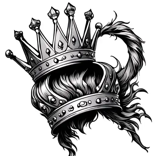 Balanced And Simple Outline Of A Kings Crown