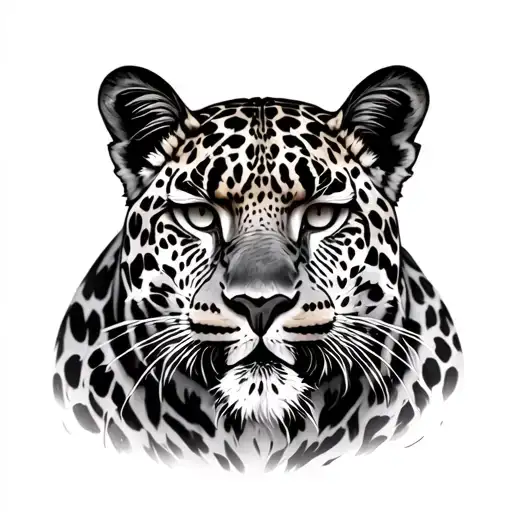 Leopard On The Back To Cover Another Small