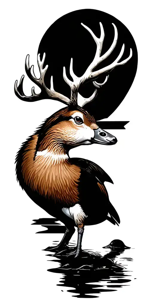 Duck Hunting With Deer