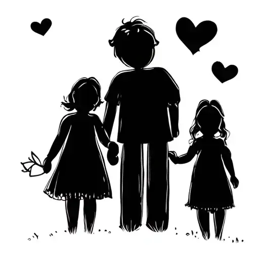 Family 2 Parents And 2 Daughters