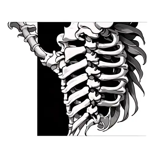 Spinal Tattoo That Says Knutson