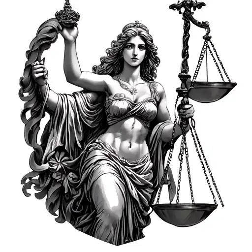 Lady Justice Full Body