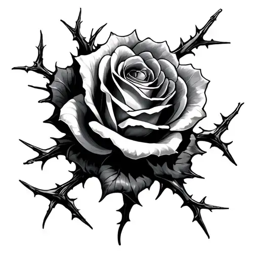 Spartain With Rose Thorns Wrapping