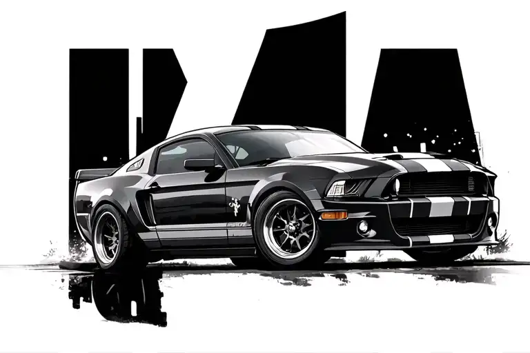Shelby Gt500 Driving At Night