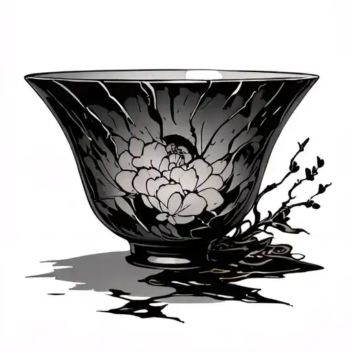 Japanese Cracked Bowl