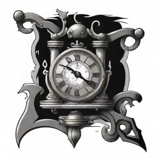 Libra Zodiac Sign With A Mechanical Heart And Broken Clock On Each Side Of Its Scales