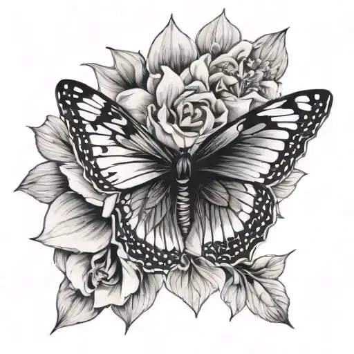 Butterfly And Flower