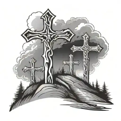 3 Crosses On A Hill