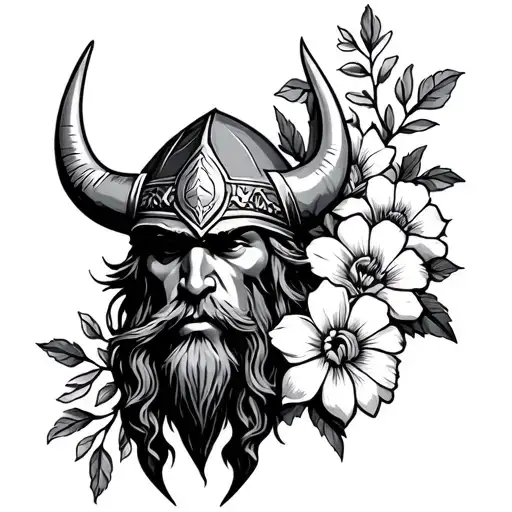 Vikings And Flowers