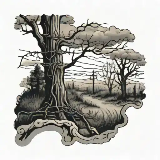 Barb Wire Trees
