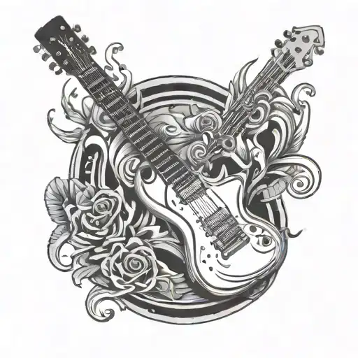 Rock Music Related Tattoo To Share