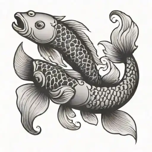 Yin Yang Koi Fish