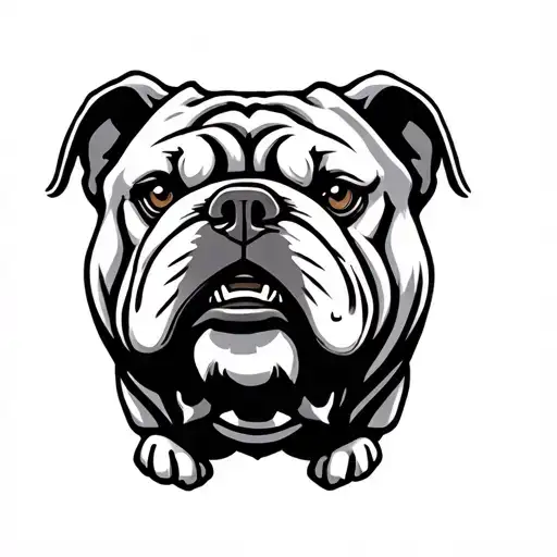 Traditional Japanese And Usmc Bulldog