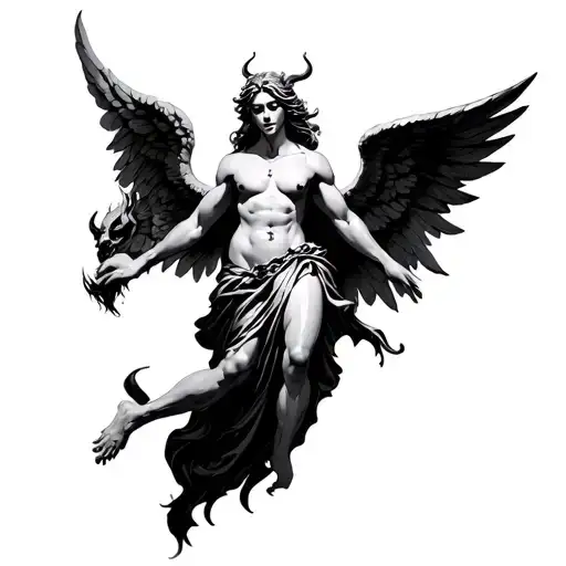 Angel Stepping On Devil