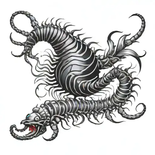 Centipede In New Sigilism Style