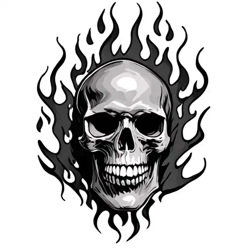 Fire And Skull