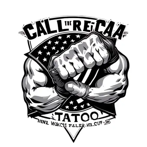 Cali And Mma Fighter Fists America Shield