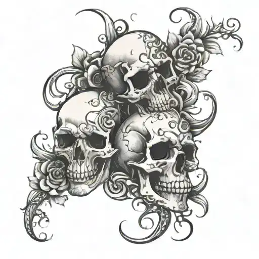 Tendril Skulls As Flowers