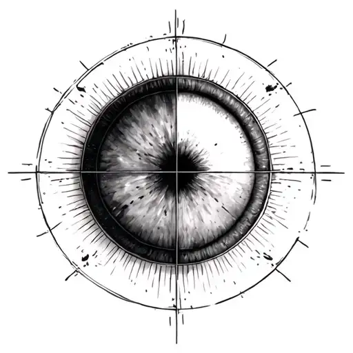 Crosshair In Window Looking