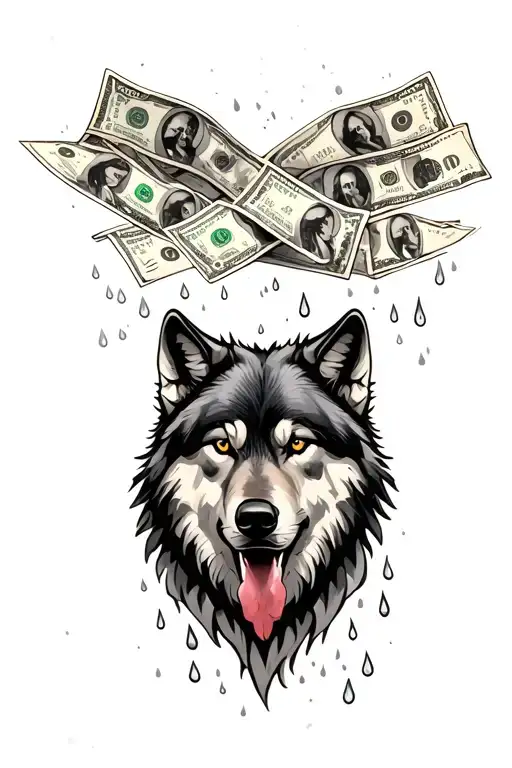 Wolf And Money Raining
