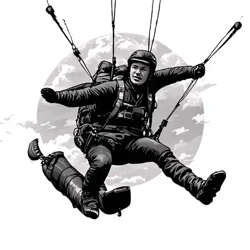Navy Korea England Skydiving