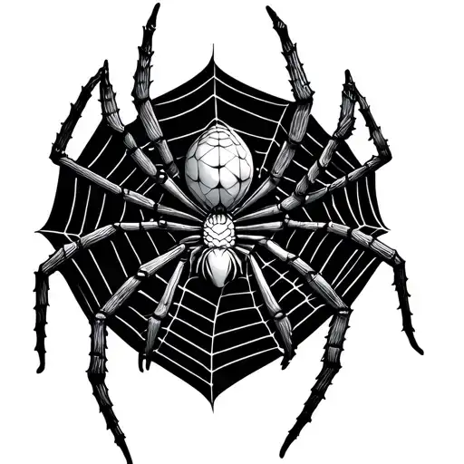 Spider And Her Spider Web