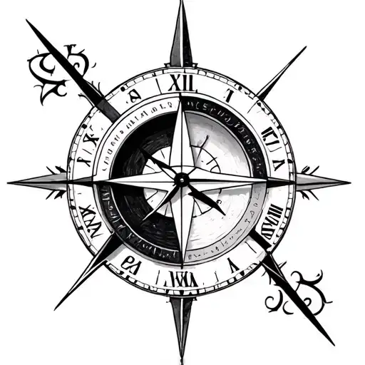 Half Compass Half Clock