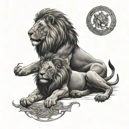 Lions And Spartan