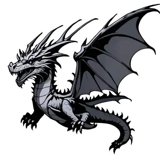 Harry Potter Dragon Flying Straight