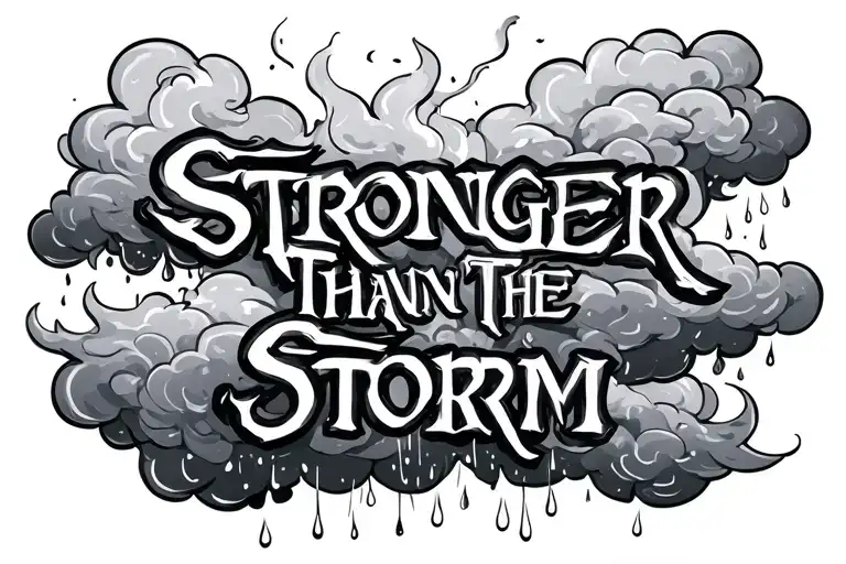 Stronger Than The Storm Clouds Fire Rain