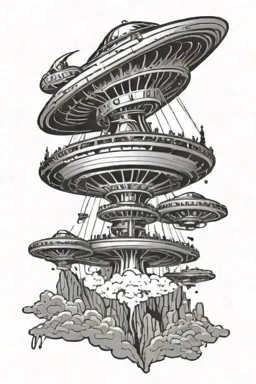 Ufo Abducting Human Body