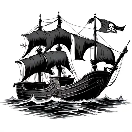 Spartan Guerrero And Pirate Boat