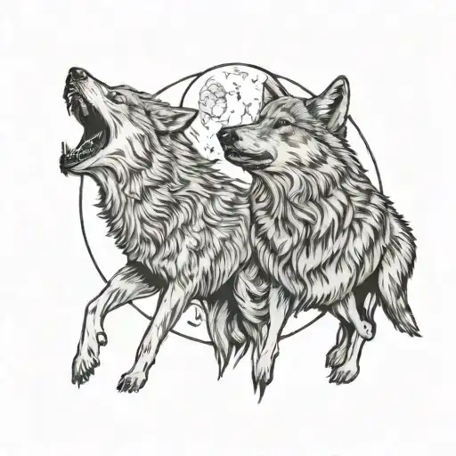 Wolves Howling At The Moon