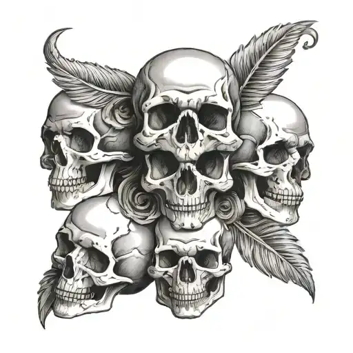 Skulls Representing Dark Periods