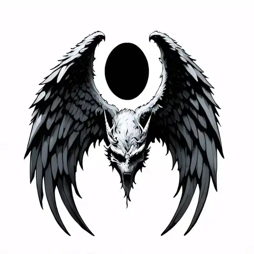 Demon And Angel Wing