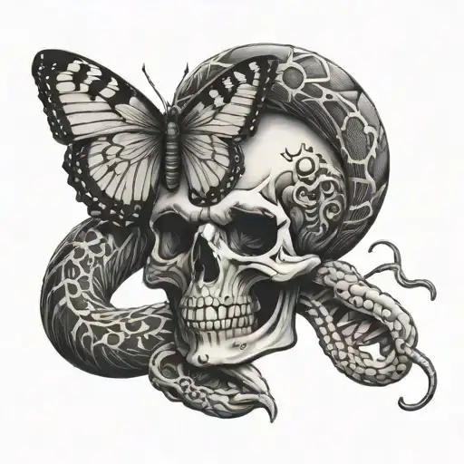 Skull Snake Butterfly