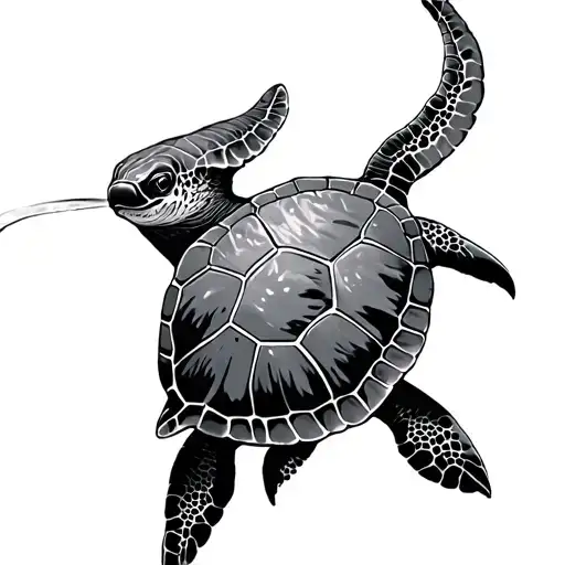 Stingray And Sea Turtle