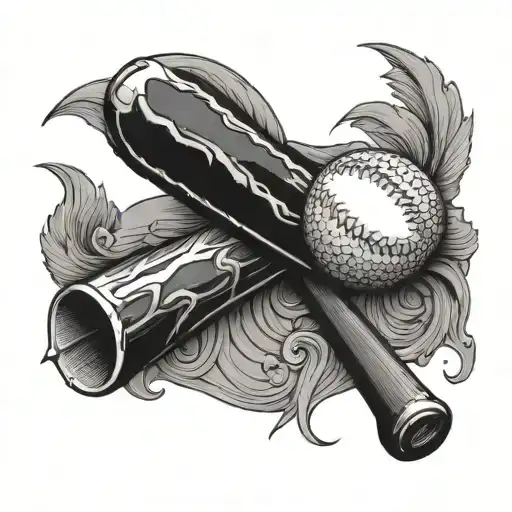 Base Ball Bat Grain Patterns