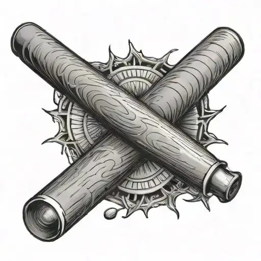 Base Ball Bat Grain Patterns