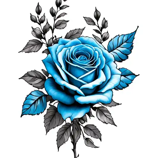 Blue Rosas And Cruz De La Victoria