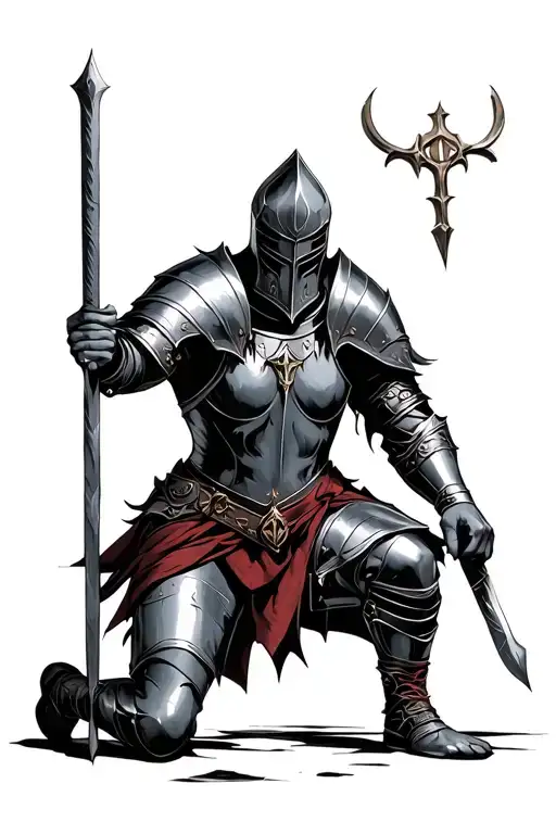 Knight Kneeling
